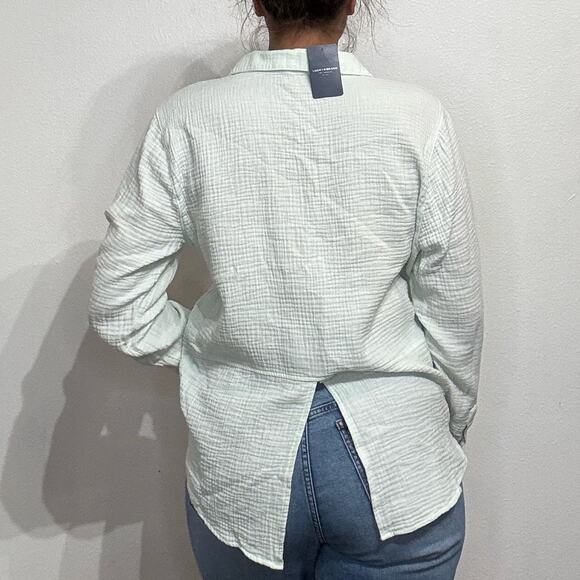 Lucky Brand Light Green Button Down Sz L NWT - Picture 10 of 12